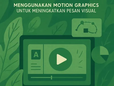 Desain Grafis untuk Animasi: Menggunakan Motion Graphics untuk Meningkatkan Pesan Visual